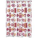 RIDDER Duschvorhang Lovely 180 x 200 cm rot