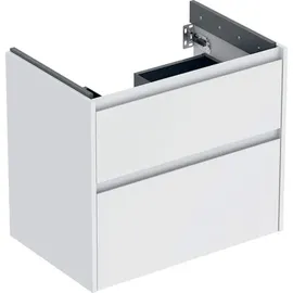 Geberit Renova Plan Unterschrank für Waschtisch, mit zwei Schubladen, 69,3x60,6x44,6cm, 504029001 2 Korpus/Front weiß / lackiert seidenmatt, Breite 69,3 cm