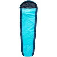 Trespass Echotec, Blue, Wasserdichter Vier Jahreszeiten Comfortable Mummy Camping Overnight Schlafsack, 230 cm