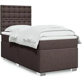 vidaXL Boxspringbett 180 x 200 cm Dunkelbraun