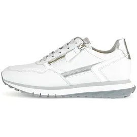 Gabor Comfort Sneaker Damen Weiß/Silber 38,5