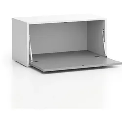 LAYERS Unterschrank, neigbar, 800 x 400 x 394 mm, weiß / grau