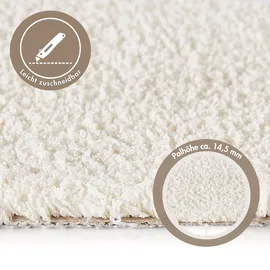Andiamo Teppichboden ANDIAMO "Softness, Velours, Gesamthöhe 17 mm, Luxusklasse LC5", beige (creme), B:400cm L:600cm, Kunstfaser, Teppiche, Uni Farben, Breite 400 cm, besonders weich, Wohnzimmer, Schlafzimmer