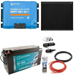 a-TroniX Solaranlage Wohnmobil 440W mit 150Ah Lithium Batterie und Victron MPPT ...