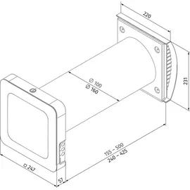 Blauberg VENTO inHome W Fertigstellungsset Wlan mit Wärmerückgewinnung DN160