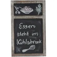 Mendler Werbetafel HWC-C51, Wandtafel Kreidetafel, 55x34x2cm, Holz Shabby-Look Vintage
