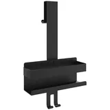 vidaXL Duschcaddy Hängend Mattschwarz Gebürsteter Edelstahl 304 vidaXL