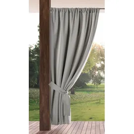 Eurofirany Outdoorvorhang 1 Stück 1,55 x 2,00 m Silber