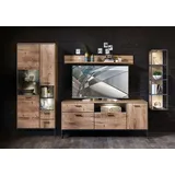 Wohnconcept Wohnwand Manhattan 4tlg. Holzoptik Braun Eiche