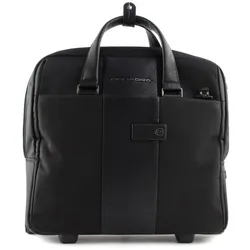 PIQUADRO Brief Wheeled Computer Briefbag Nero