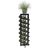 Art-Pol DanDiBo Weinregal Metall Schwarz Stehend 96323 80 cm Flaschenregal Flaschenständer Flaschenhalter Wein Regal