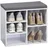 KESPER Schuhschrank mit Sitzkissen 51,5 x 48 x 29,5 cm grau/weiß