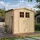 TIMBELA Gartenhaus 2,36 x 2,26 m Beige