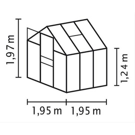 Vitavia Venus 3800 Alu grün ESG 3 mm 3,8 m2