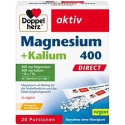 DOPPELHERZ Magnesium+Kalium DIRECT Portionsbeutel 20 St