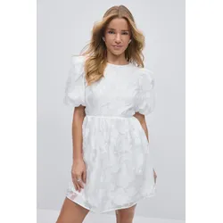 Gina Tricot - Floral dress - minikleider - Weiß - 38 - Dame - Weiß - 38