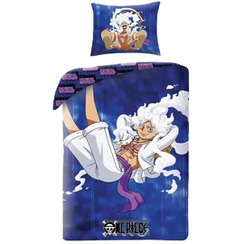 Halantex One Piece Bettwäsche Ver. 5 Blau 140 x 200 cm + 70 x 90 cm