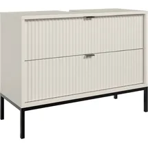 BASIC by Balculina Waschbeckenunterschrank Lucera 80 x 60 x 32 cm Beige