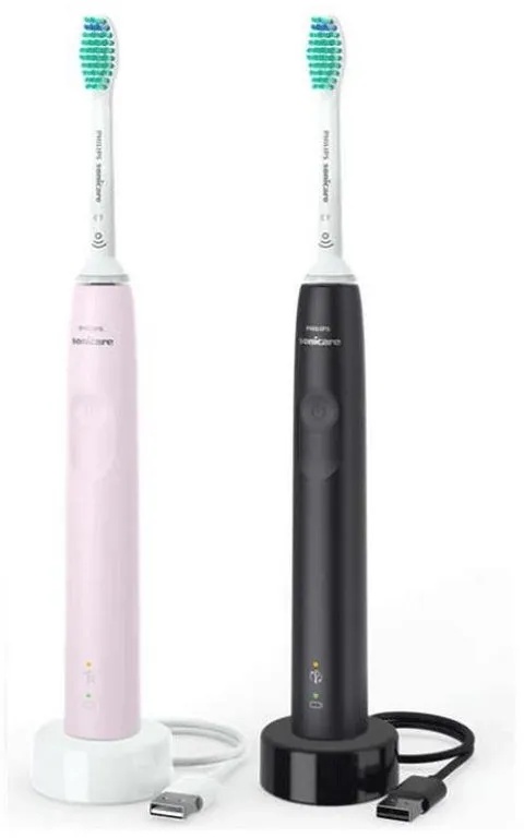 Philips Elektrische Zahnbürste Sonicare HX3675/15 3100 Doppelpack