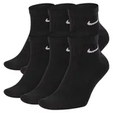 Nike Everyday Cushioned Trainings-Knöchelsocken Black/White 38-42
