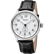 REGENT Herren Armbanduhr Leder Handaufzug GM-2200 - Weiß