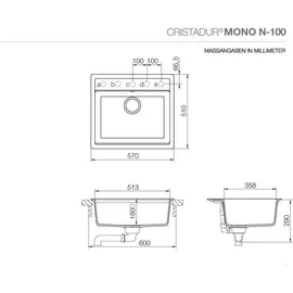 Schock Mono N-100 Einbau polaris