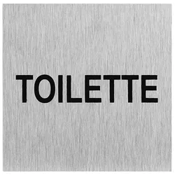 ProPlus SF_972063 Aluminium Türschild "Toilette" 60x60mm Tür Schild