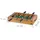Relaxdays Tischkicker, Kinder, Erwachsene, Holz-Optik, robust, Tischfußball, H x B x 11 x 51 x 50 cm, grün-braun