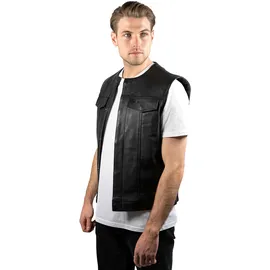 John Doe MC Outlaw Weste, schwarz XXL - Motorradbekleidung - Motorradjacken