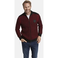 Jan Vanderstorm Strickjacke HALSTEN in rot | Gr.: 3XL