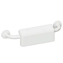 Brillantbad BELP Griff mit Rückenlehne Eisen Weiß Kunststoff mit Abdeckung 580x124x155 mm, 120 kg Traglast für Bad & WC >> zum Bohren