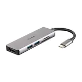 D-Link DUB-M530 5-In-1 USB-C Hub mit HDMI/Kartenleser