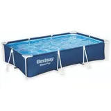Bestway | Steel Pro Frame Pool | 300x201x66 cm | dunkelblau | eckig | ohne Pumpe