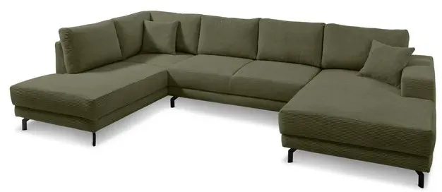filippo Wohnlandschaft Castello Cord Grün Olive