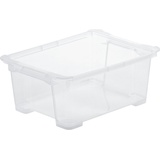 Rotho Aufbewahrungsbox Evo Easy 11l, Kunststoff transparent, 11 l
