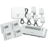 Homematic IP Set mit Access Point, 5x Stellantrieb, 4x Wandthermostat, 1x Fußbodenheizungscontroller