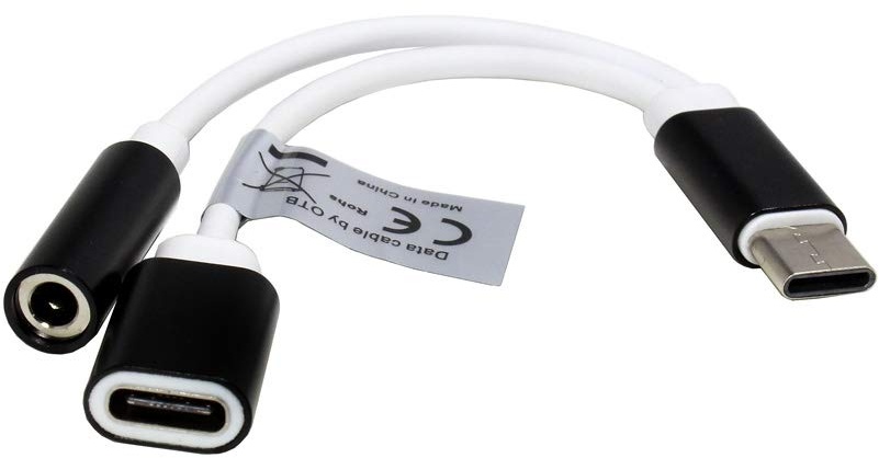 Mobile-Laden Audio Adapter kompatibel mit Blackview BV7100, Stereo, 3,5mm Klinke+Ladebuchse