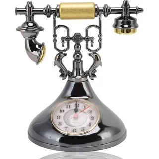 HERCHR Retro Telefon, Altes Mit Wählscheibe Festnetztelefon Retro, Antike Deko Drehscheiben, Retro Festnetztelefone Vintage Nostalgie Telefon Für Home Office Dekoration