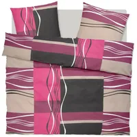 MY HOME Kelian Linon lila 200 x 200 cm