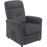 sit&more TV-Sessel Charlie Altara Nubuck 76 x 103 x 91 cm Grau mit Motor und Aufstehhilfe