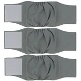 Amaliy Waschbare Hund Windeln für Rüde (3er Pack), Wiederverwendbare Hundewindeln (XL(Taille: 55-70cm))