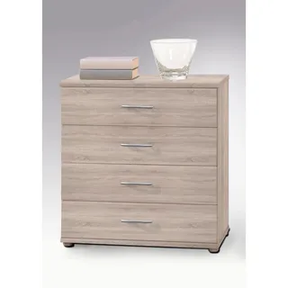 Livetastic Kommode Eiche, Kunststoff, 4 Schubladen, 60x70x30 cm Beimöbel erhältlich, Wohnzimmer, Kommoden, Kommoden