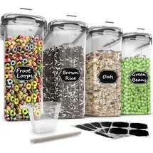 luxuskollektion Müsli-Behälter Set 6-teilig 4L Transparent