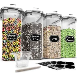 luxuskollektion Müsli-Behälter Set 6-teilig 4L Transparent