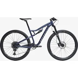 Mountainbike Cross Country 29 Zoll Race 100 S Aluminiumrahmen blau S