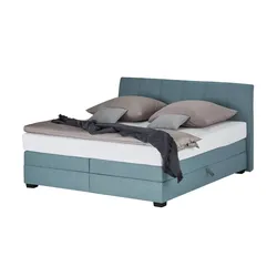 vanDoorn Boxspringbett  Chiara ¦ blau ¦ Maße (cm): B: 172 H: 107