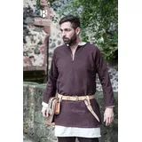 Burgschneider Wikinger-Kostüm Mittelalterliche Kurz-Tunika Erik Braun L braun L | L