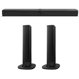 Areyourshop Soundbar für TV Geräte 10 Meter Verbindung,Teilbare 2-in-1 Soundbar Bluetooth,Sound Bar mit V5.1-Technologie,TV Lautsprecher für Fernseher