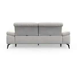 sit&more 2,5-Sitzer SIT & MORE "Cabana", silber, B:211cm H:84cm T:123cm, 95% Polyester, 5% Polyamid, Sofas, Breite 211 cm, mit oder ohne Sitztiefen-, und Kopfteilfunktion