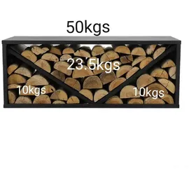 Westmann Kaminholzregal 104 x 40 cm schwarz